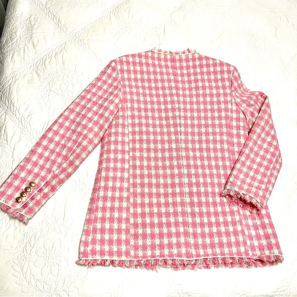 NWT WALTER BAKER KENNEDY NAUTICAL TWEED PINK JACKET AND KAILYN SKIRT SET - Picture 12 of 15
